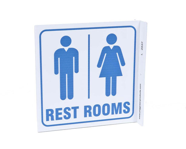 Zing Enterprises LLC Restroom V and L Projecting Signs - ZIG2537