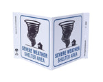 Zing Enterprises LLC Severe Weather Shelter V and L Projecting Signs - ZIG2540