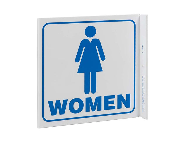 Zing Enterprises LLC Restroom V and L Projecting Signs 2549 - 1.0 Each