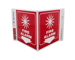 Zing Enterprises LLC Fire Alarm V and L Projecting Signs 2552 - 1.0 Each