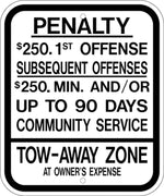 Zing Enterprises LLC New Jersey Parking Signs 2696 - 1.0 Each