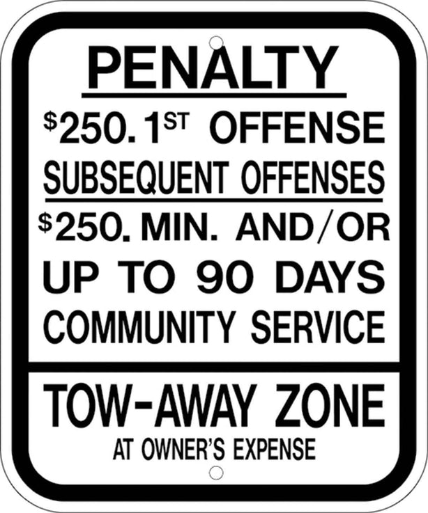 Zing Enterprises LLC New Jersey Parking Signs 2696 - 1.0 Each