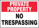 Zing Enterprises LLC Private Property No Trespassing Security Signs 2741 - 1.0 Each