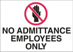 Zing Enterprises LLC Employees Only Security Sign 2746 - 1.0 Each