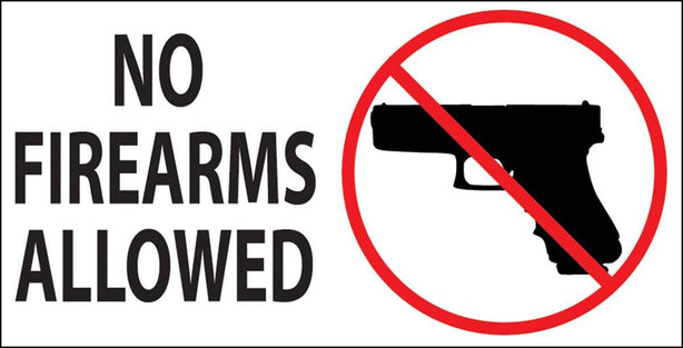 Zing Enterprises LLC No Firearms Allowed Decals 2761 - 2.0 Each