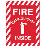 Zing Enterprises LLC Fire Extinguisher Inside with Graphic Signs 2890S - 1.0 Each