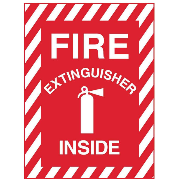 Zing Enterprises LLC Fire Extinguisher Inside with Graphic Signs 2890S - 1.0 Each