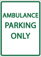 Zing Enterprises LLC Emergency and Authorized Vehicles Parking Signs 3071 - 1.0 Each