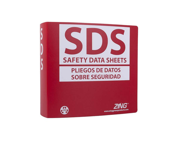 Zing Enterprises SDS Binder, Bilingual, 3" Rings - 6035 - 1 Each