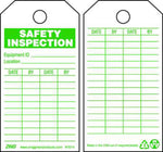 Zing Enterprises Safety Tag, Safety Inspection, Plastic, 3" W x 5.75" H - ZIG7014