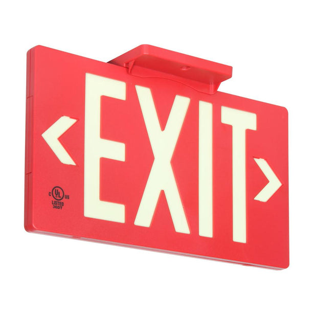 Photoluminescent Glow Exit Signs - 7401 - 1 Each - MDL-ZIG7401