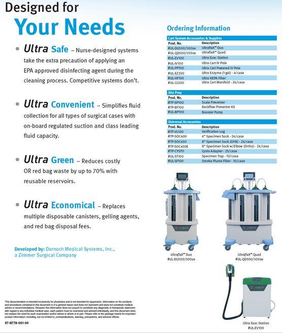 Zimmer Biomet Fluid Cart Cleaners ULEZ200 Ultra Enzyme for Intellicart, 1.0 gal. - MDL-ZIMULEZ200 - 4 Each