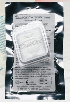 Z-Medica QuikClot Interventional Hemostatic Bandage 188 - 10.0 Each - MDL-ZME188