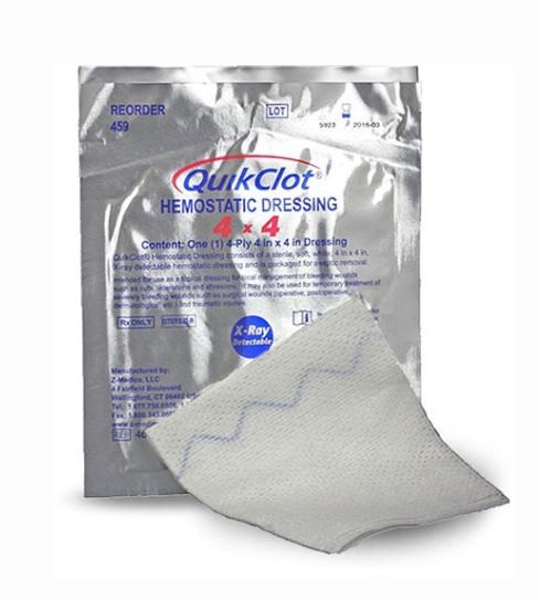 Z-Medica QuikClot Interventional Hemostatic Bandage 459 - 1.0 Each - MDL-ZME459H