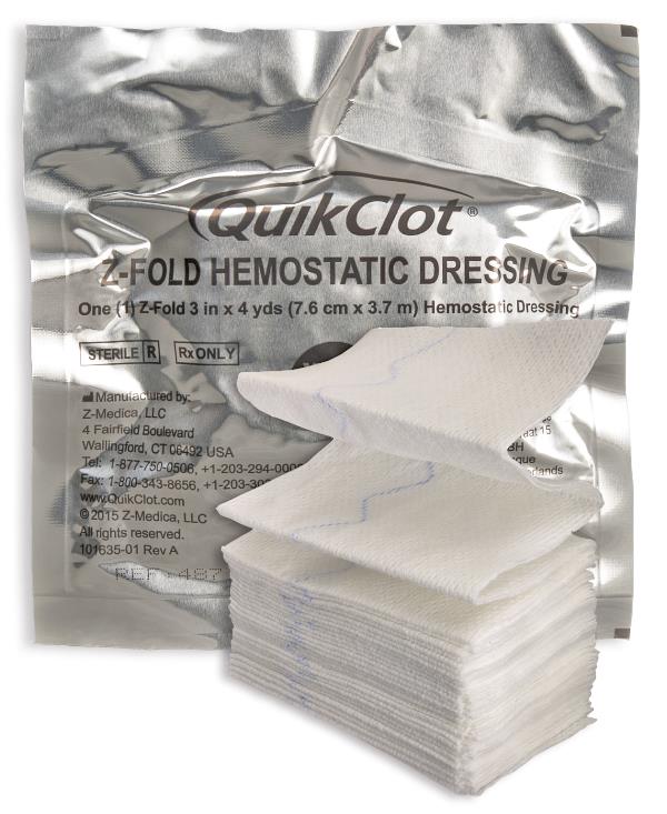 Z-Medica QuikClot Interventional Hemostatic Bandage 467-Z - 1.0 Each - MDL-ZME467ZH