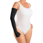 Harmony Arm Sleeve, 20-30 mmHg of Compression, Gauntlet Combo, Silicone Top Band, Black Color, Size V, Mediven - 2Y11505