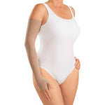 Harmony Extra-Wide Arm Sleeve, 30-40 mmHg of Compression, Gauntlet Combo, Silicone Top Band, Sand Color, Size IV, Mediven - 2Z11814