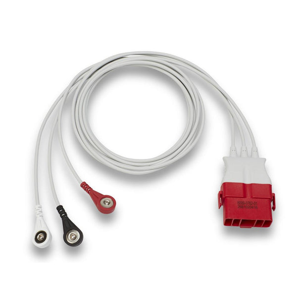 OneStep ECG Lead Cable, Aha, 3-Lead ECG Only, Accessories for Zoll Defibrillators - 8009-0762-01 - 1 Each