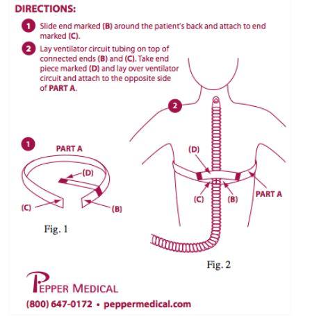 PEPPER MEDICAL INC VCS Vent Circuit Stabilizer 701VCS 5 Each - MDL-ZPP701VCS
